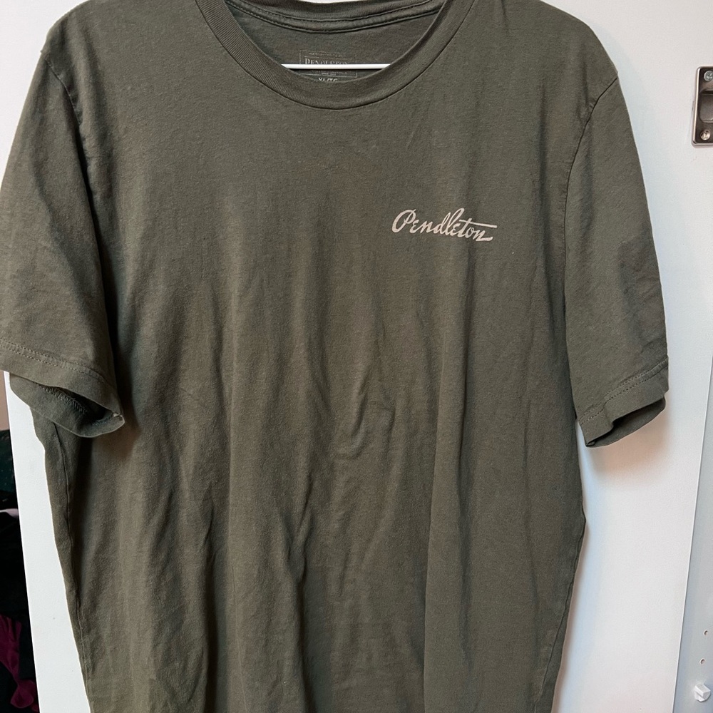 Pendleton Unisex Olive Green T-Shirt